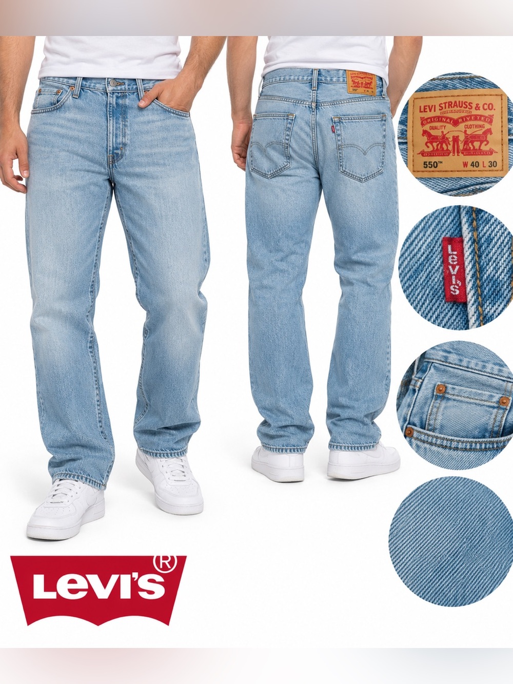 Levi's Light Blue Relaxed Fit Men's Jeans